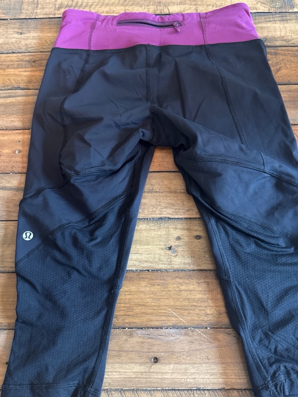 lululemon athletica Black Joggers with Magenta Waistband